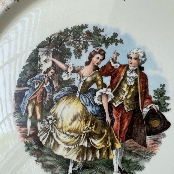 Dorlexa China W.S. George Canary Tone Colonial Dinner Plate 22K Gold - Picture 4 of 6